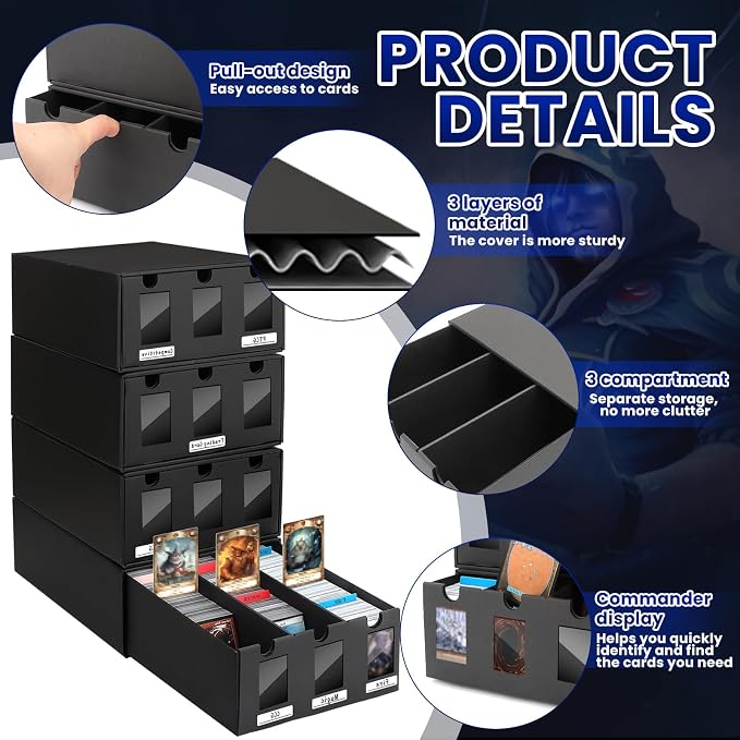 AOBOPLE Card Storage Box, 12000+ Cardboard Trading Card Boxes - Image 5