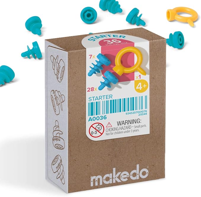 Makedo Starter 036 | Cardboard Construction Starter Pack | STEM and STEAM by Makedo