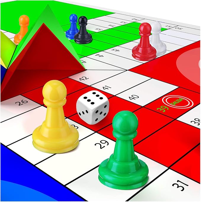 Shappy 32 Pieces Multicolor Plastic Pawn Chess Pieces - Image 6