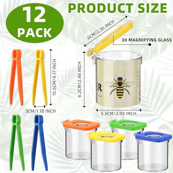 Halloscume 12 Pack Insect Bug Viewer - Image 2
