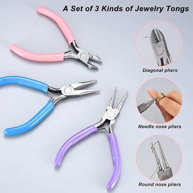 3 Pcs Jewelry Pliers Set - Image 3