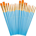 Soucolor Acrylic Paint Brushes Set, No-Shed Bristles by Soucolor