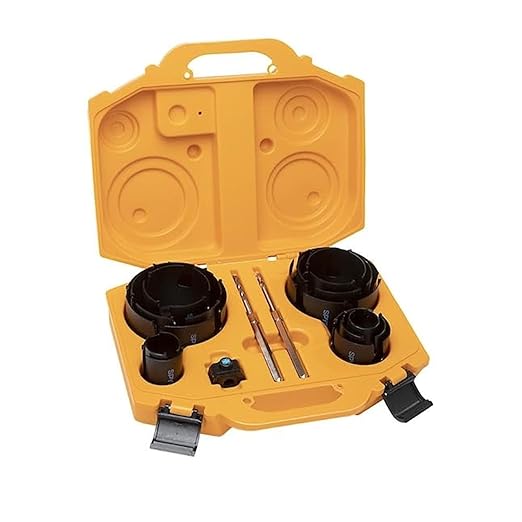 Spyder 14-Piece Carbide Tipped Deep Cut Hole Saw Kit, 11 Hole Saws, 1 Arbor, and 2 Pilot Bits, Rapid Core Eject Arbor System