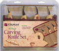 FLEXCUT Wood Carving Tools Set 4 Piece Carving Knife Set KN100, Whittling by Flexcut