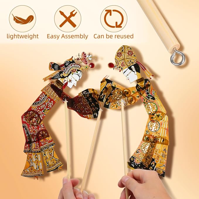 Toddmomy 30Pcs DIY Shadow Puppet Control Rods Handmade Puppet Arm Control Sticks - Image 4
