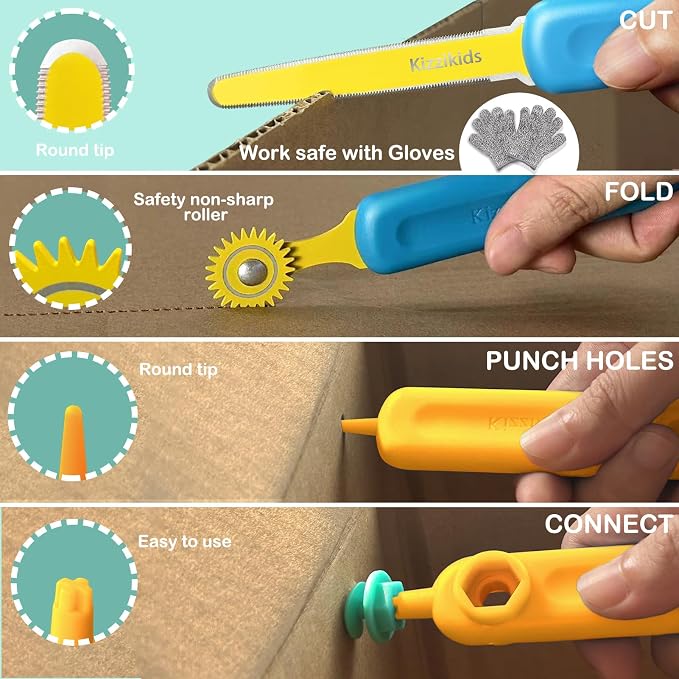 Kizzikids Cardboard Tools for Kids - Image 7