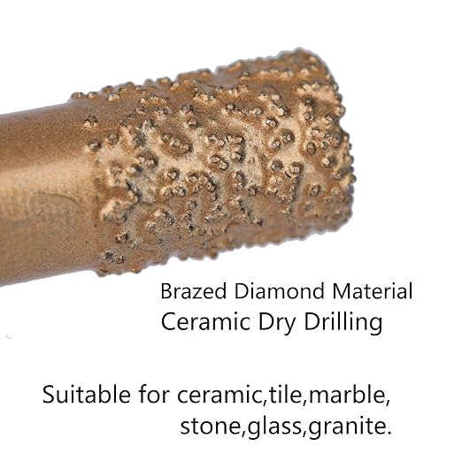 5/16 inch Diamond Hole Saw for Ceramic, Porcelain, Tile, Glass, Granite, Quartz, Marble, Gemstone – Dry Drilling, 10pcs