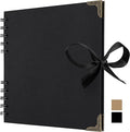 Bstorify Square Scrapbook Photo Albums 36 Pages Black Thick 250gsm Kraft Paper by Bstorify