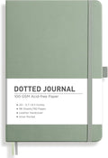 RETTACY Dotted Journal Notebook, 192 Pages, A5 Medium Size | Leather Hardcover by RETTACY