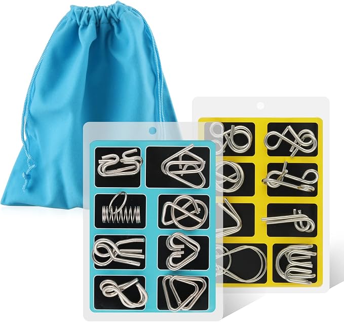 Coogam Metal Wire Puzzle Set of 16 by Coogam