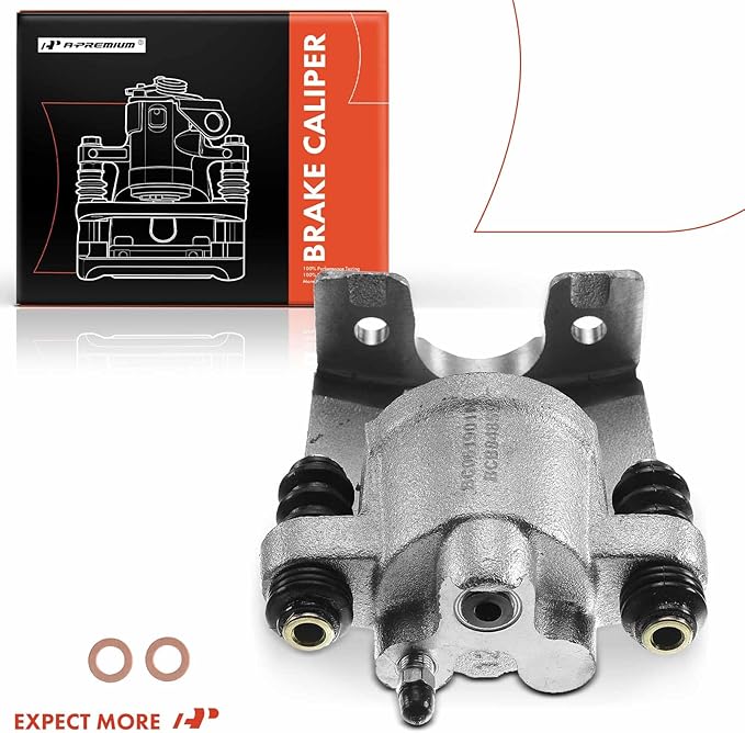 A-Premium Disc Brake Caliper Assembly Without Bracket Compatible with Select Ford and Lincoln Models - For F-150 2004-2011, Lobo 2005-2009, Mark LT 2006-2008 2010-2011 - Rear Left Driver Side