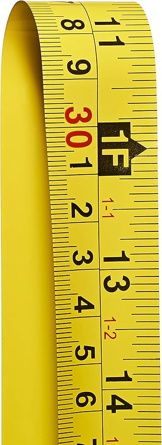 Benchmark - 3 PACK - 33 Foot (10 Meter) Tape Measures with Inches & Centimeters. Autowind, Belt Clip and Large Magnetic Claw Tip.