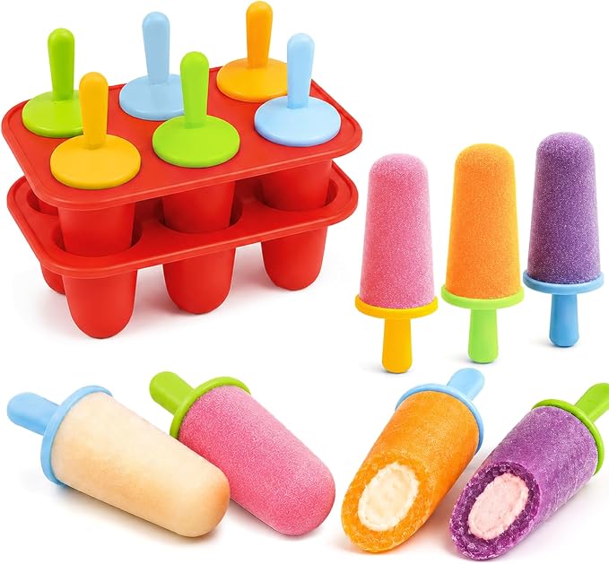 Stuffed Popsicle Mold, 2-in-1 Silicone Ice Pop Maker by Miaowoof