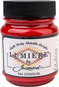 Jacquard Lumiere 2.25oz Fabric Paint Crimson by Jacquard