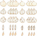 SUNNYCLUE 1 Box 20Pcs 5 Styles Freshwater Shell Charms Ocean Beach Cowrie by SUNNYCLUE