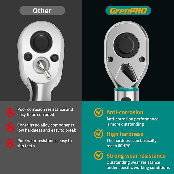 Torque Wrench 3/8 Drive, Inch Pounds Torque Wrench, Bike Tool Small Mini Click Torque Wrenches 72 Th 20-100Ft.lb/27.1-135.6Nm, Bicycle Car Tire Adjustable In Ibs Torch Wrench With Storage Case