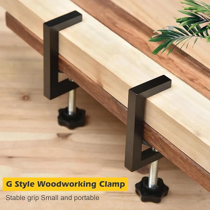 10-57mm Reversed Woodworking Clamp C-Clamp Heavy Duty Metal Clamps Portable For Wood Plastic Cutting Drilling Woodworking Tool(6)