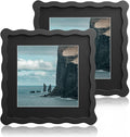 8X8 Wavy Picture Frame With Mat by Unknown