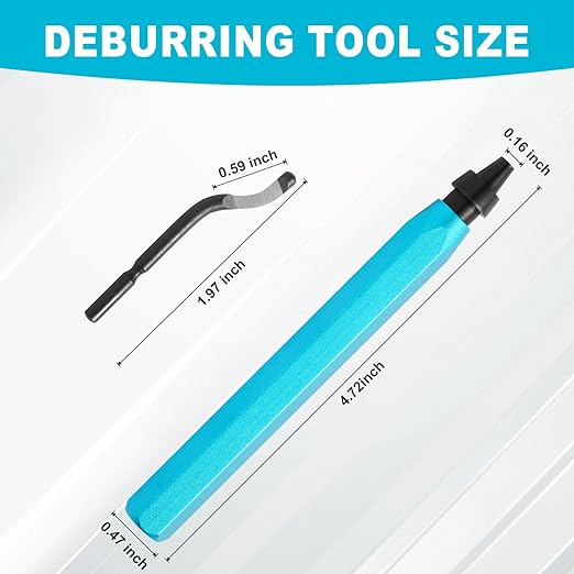Deburring Tool Set with 11pcs High Speed Steel Swivel Blades, Deburring Tool 3D Printing Burr Removal Blades, Deburring Tools for Metal, Resin, PVC Pipes, Copper, Plastic, Aluminum