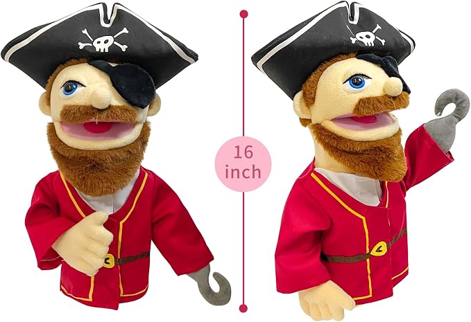 16" Puppets Entriloquist Puppet, Hand Puppets - Image 4