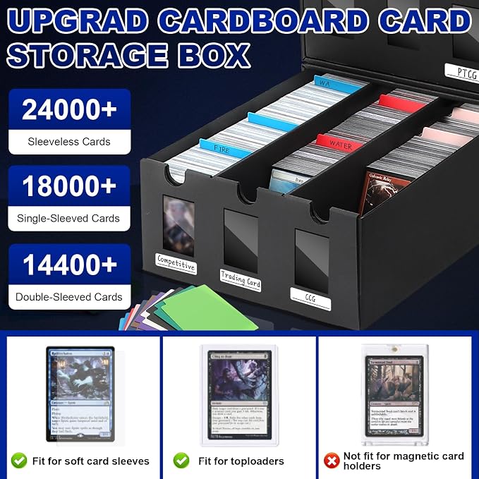 AOBOPLE Card Storage Box, 24000+ Cardboard Trading Card Boxes - Image 3