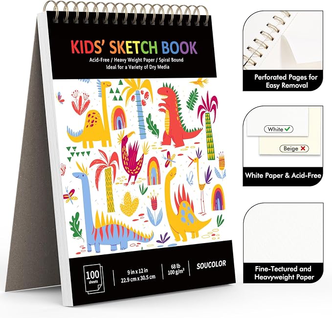 Soucolor Sketch Book for Kids - Image 3