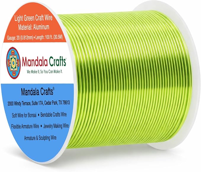 Mandala Crafts 20 Gauge Anodized Aluminum Craft Wire by MandalaCrafts