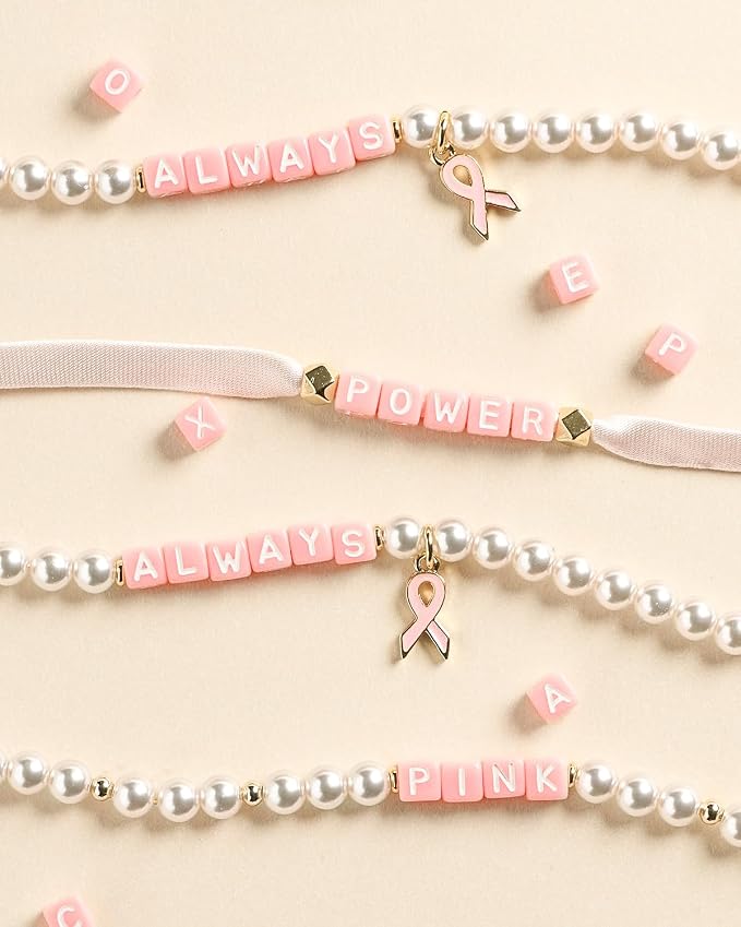 DoDoBeads 700 Pcs Small Pink Letter Beads, 5×5mm Tiny Square Letter Beads - Image 2