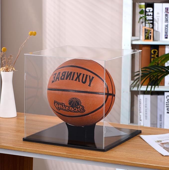 Clear Acrylic Display Case UV Protected Acrylic Basketball Holder, Display Case - Image 3