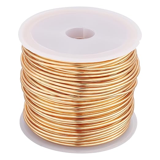 BENECREAT 16 Gague 32.8ft Tarnish Resistant Copper Wire, Sculpturing, Floral by BENECREAT
