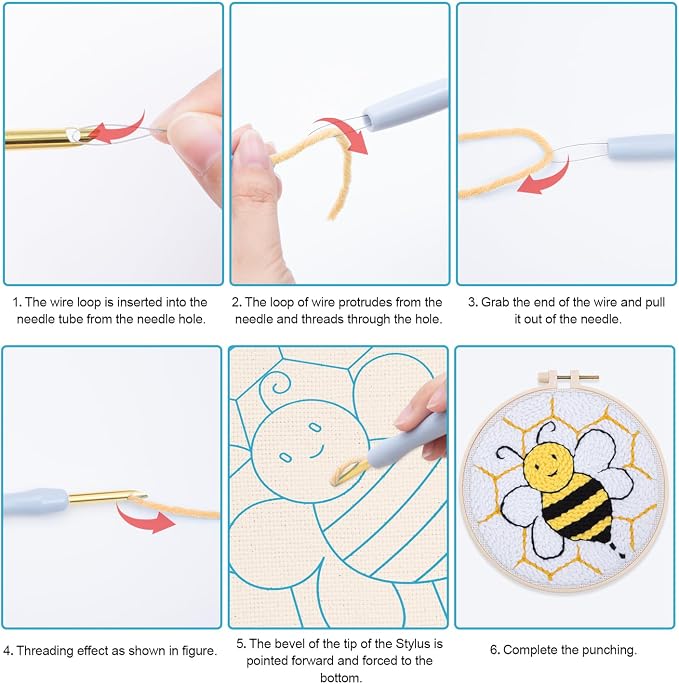 Louise Maelys Beginners Punch Needle kit, - Image 3