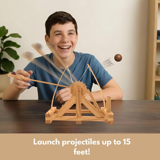PATHFINDERS STEM Leonardo da Vinci Catapult Kit | Trebuchet Science Kit - Image 6