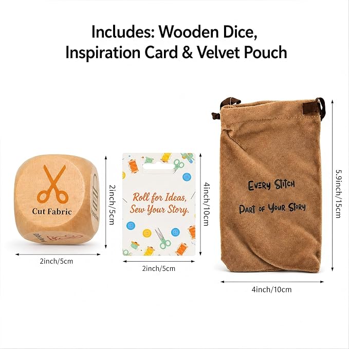 Quilting Decision Dice, Wooden Dice - Image 2