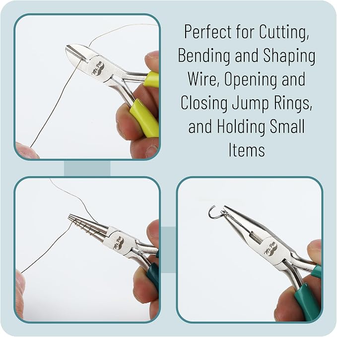 Mr. Pen- Pliers for Jewelry Making, 3 Pack, Chain Nose | Round Nose Pliers Set - Image 5
