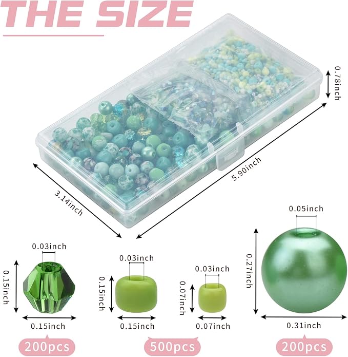 Chartreuse Glass Beads for Jewelry Making - Image 5