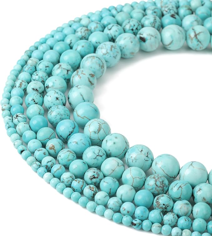 Zenkeeper 108Pcs Turquoise Spacer Loose Beads Bulk by Zenkeeper