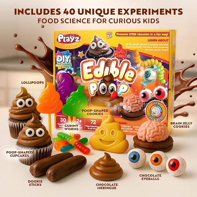 Playz Edible Poo Chocolate & Candy Making Science Kit - Image 3