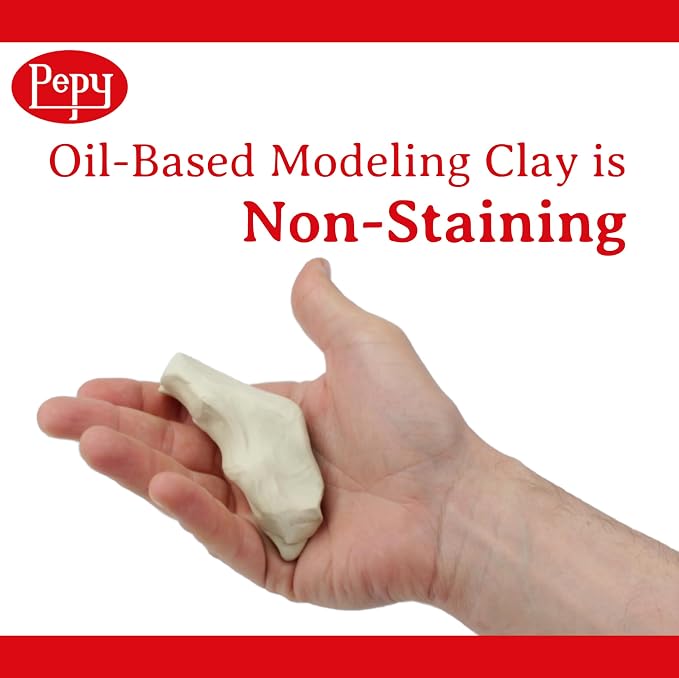Pepy Reusable and Non-Drying Oil-Based Plasticine Modeling Clay, 2 Pounds - Image 5