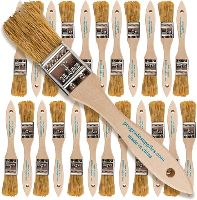 Pro Grade 1" Chip Brushes, Disposable Paint Brushes, by ProGradeSupplies