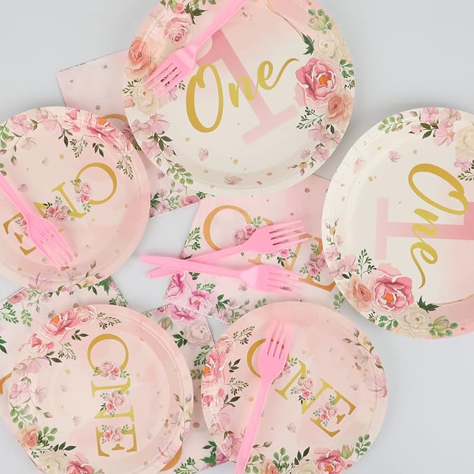 96Pcs 1st Birthday Party Supplies - Image 5