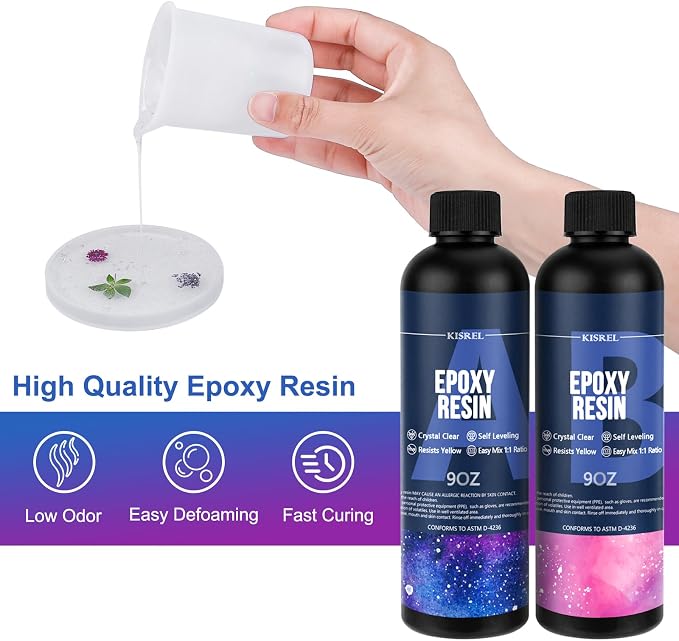KISREL Epoxy Resin Kit for Beginners, Resin Kit - Image 4