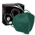 Hotodeal KN95 Face Mask 20 PCS,5 Layers Cup Dust Mask Against PM2.5 from Fire Smoke, Dust, for Men, Women, Essential Workers(Green)