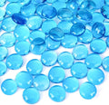 FUTUREPLUSX 5LB Light Blue Flat Glass Marbles, Vase Filler Beads Gems | by FuturePlusX