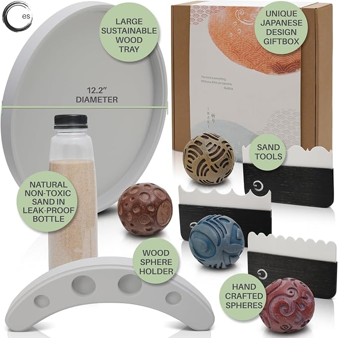 ENSO Japanese Zen Garden Kit for Desk - Image 6