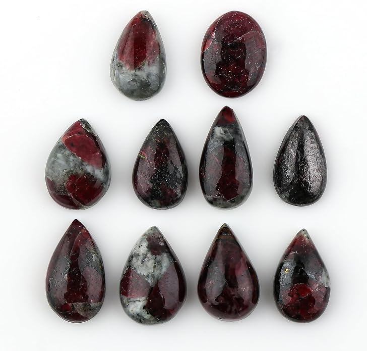 10pcs, Natural Gemstone Cabochon, Wholesale Assorted Flatback Crystals - Image 2