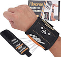 Magnetic Wristband for Tools, Screws, Nails and Drill Bits, Magnetic Wrist Band Made from 15 Strong Magnets, Wrist Magnetic Screw Holder, Tool Gifts for Men, Dad, Husband, Grandpa, Handyman