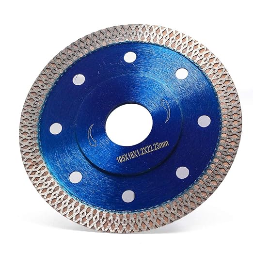 Super Thin Diamond Tile Blade Porcelain Saw Blade for Cutting Porcelain Tile Granite Marbles (4"-2pc/Box)