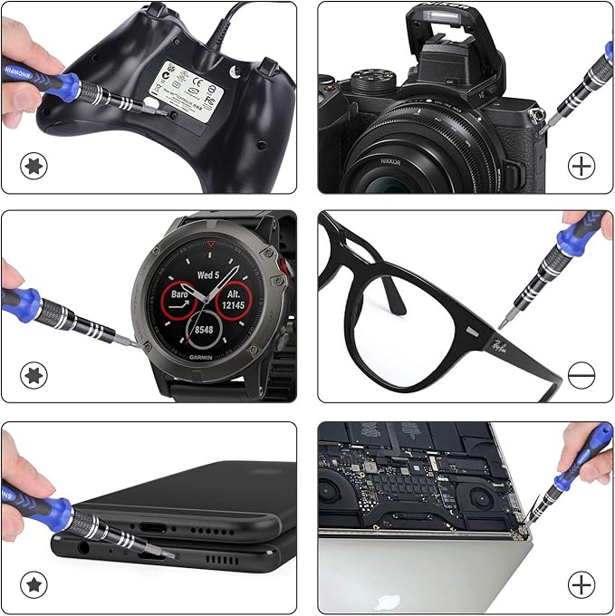 SHOWPIN Electronics Precision Screwdriver Set: Computer Repair Tool Kit with 101 Bits - Laptop Screwdriver Kit for Gifts iPhone MacBook PC Tablet PS4 Xbox Nintendo Game Console…