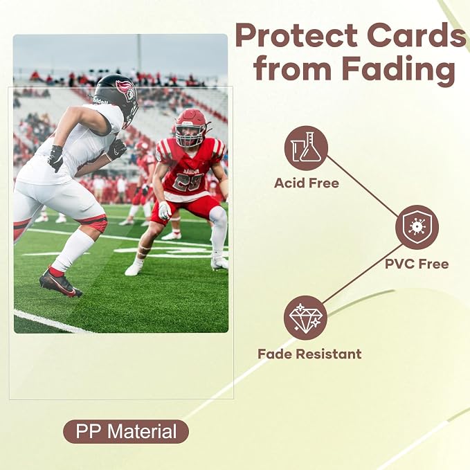 5000 Counts Card Sleeves, Baseball Card Sleeves, Soft Trading Cards Sleeve Fit - Image 4