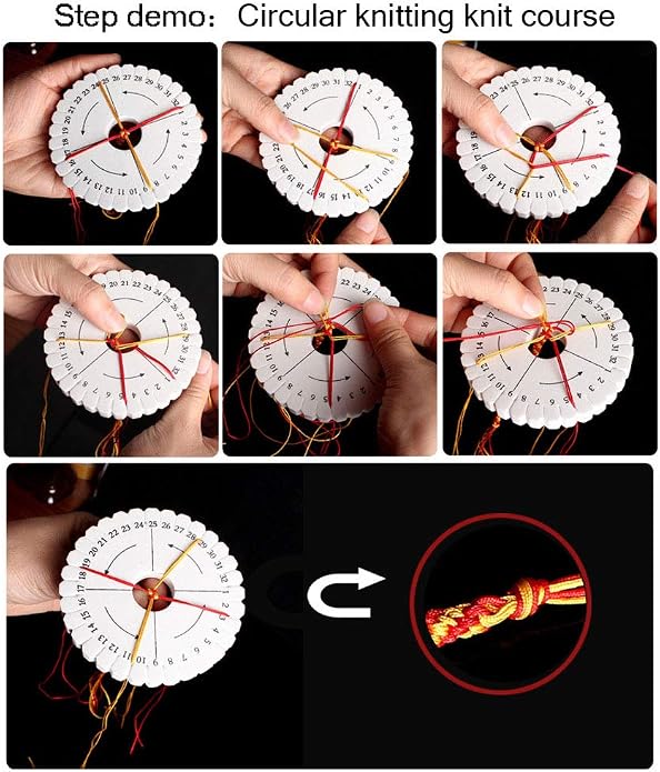 4Pcs Kumihimo Disk Braiding Wheel Lightweight & Convenient Friendship Bracelet - Image 2